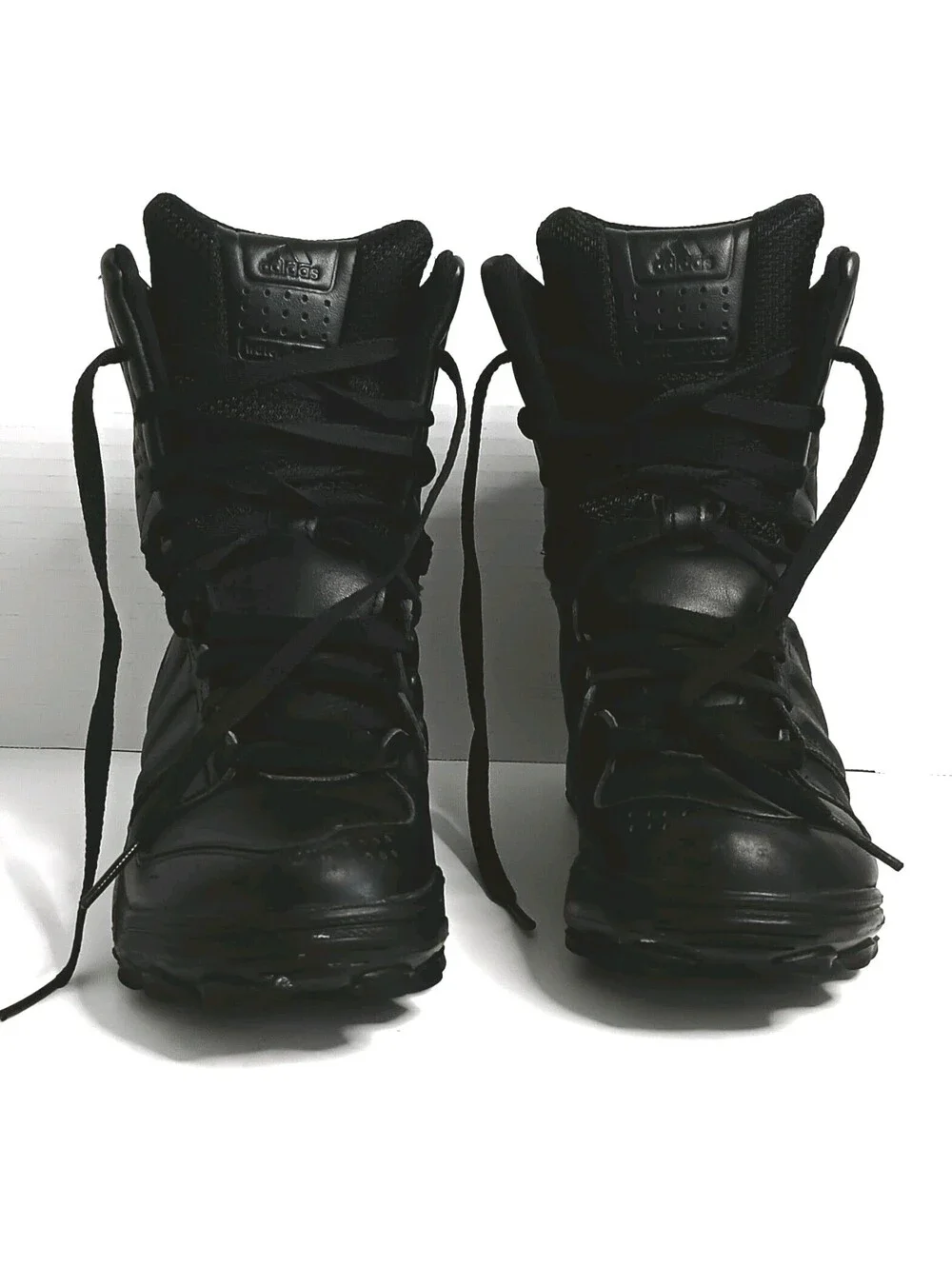 Adidas GSG-9.2 Tactical Boots Black Leather Traxion SWAT/Police Mens 5.5M W7 EUC